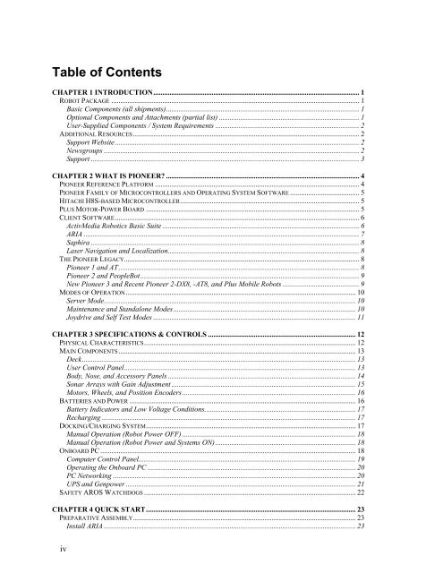 Pioneer 3™ Pioneer 2™ H8- Series Operations Manual