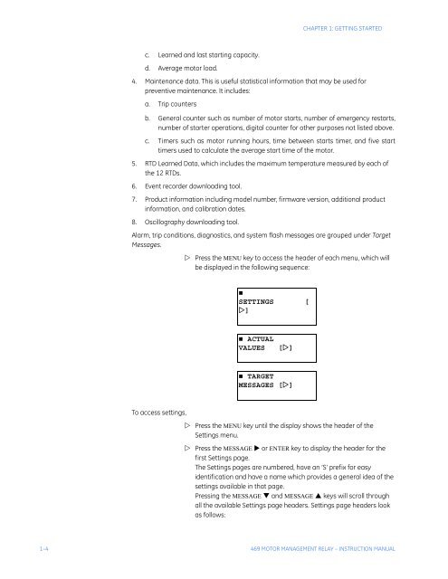 Multilin 469 Motor Management Relay ... - GE Digital Energy