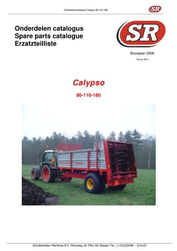 (2008) Download Calypso 80, 110, 180 - Schuitemaker