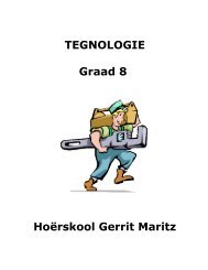 Grade 9 - Tegnologie