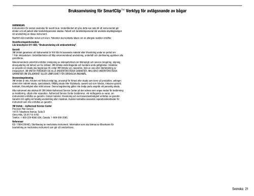 SmartClip™ Appliance Wire Disengagement Instrument Instructions ...