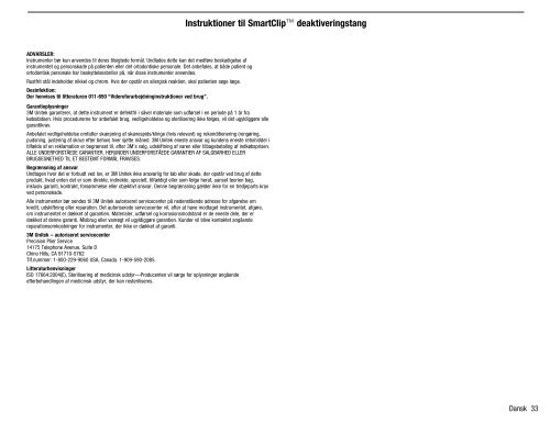 SmartClip™ Appliance Wire Disengagement Instrument Instructions ...