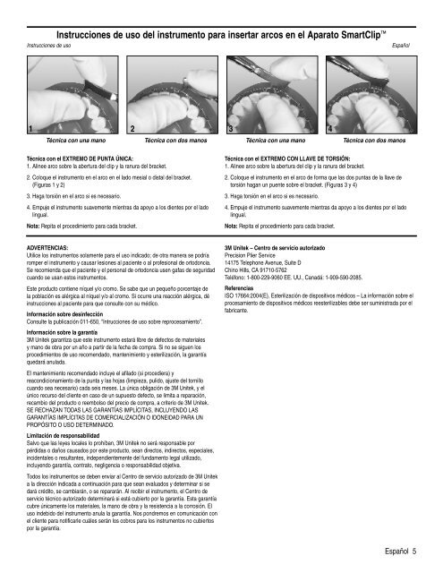 SmartClip™ Appliance Wire Insertion Instrument Instructions Fil ... - 3M