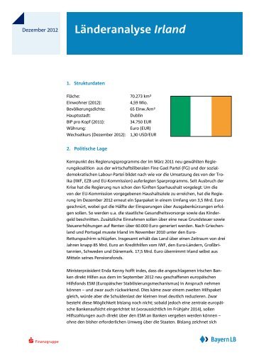 Länderanalyse Irland - Bayerische Landesbank