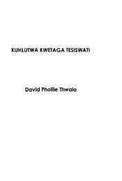 kuhlutwa kwetaga tesiswati - UZSpace Home - University of Zululand