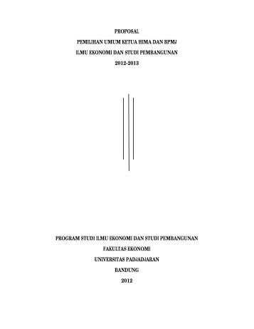 PROPOSAL KPU.pdf - hima esp fe unpad - Universitas Padjadjaran