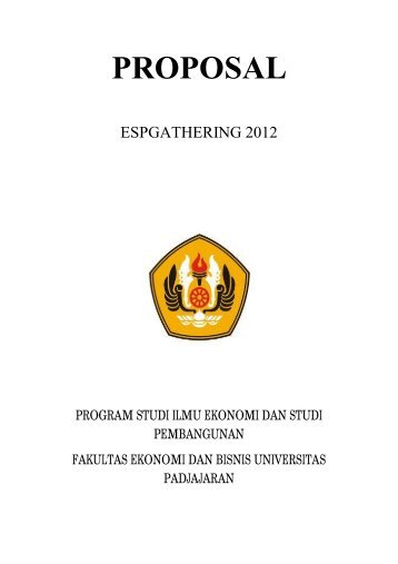 proposal gathering 2012 - hima esp fe unpad - Universitas ...