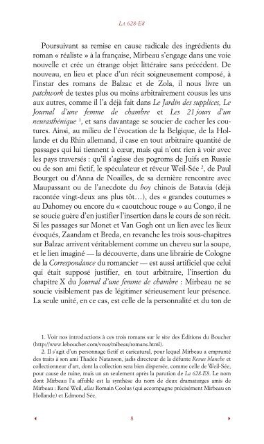 La 628-E8 - Octave Mirbeau - Éditions du Boucher