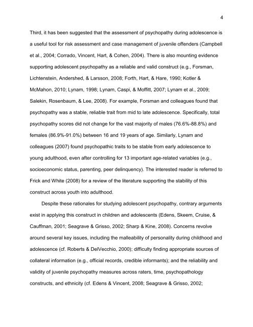 an examination of the factor structure of the psychopathy checklist