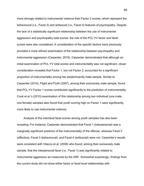 an examination of the factor structure of the psychopathy checklist