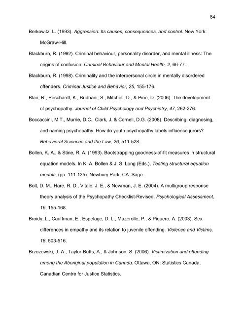 an examination of the factor structure of the psychopathy checklist