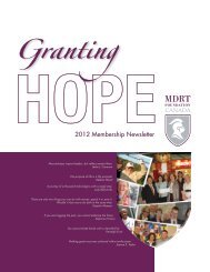 MDRT Foundation Canada Newsletter