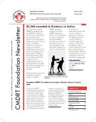 CMDRT Foundation Newsletter CANAD - MDRT Foundation Canada