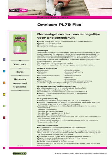 Omnicem PL79 Flex - Omnicol