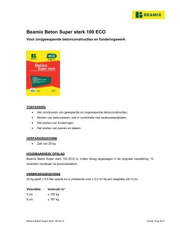 Beamix Beton Super sterk 100 ECO