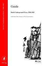 Dutch Underground Press, 1940-1945 - IDC Publishers