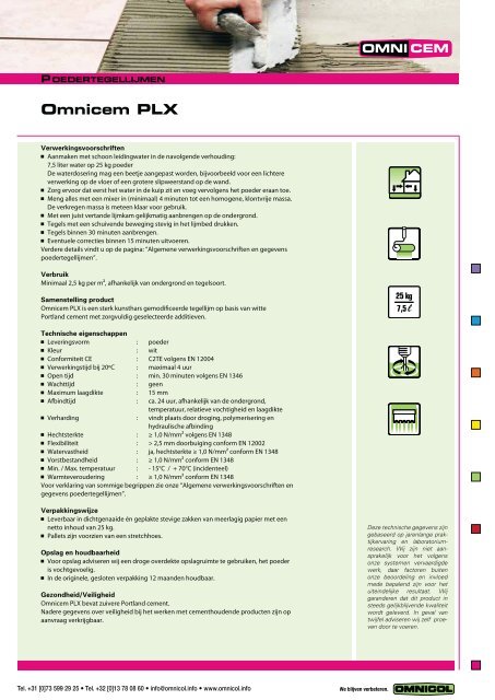 Omnicem PLX - Omnicol