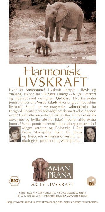 Harmonisk LiVSKRAft - Noble-House