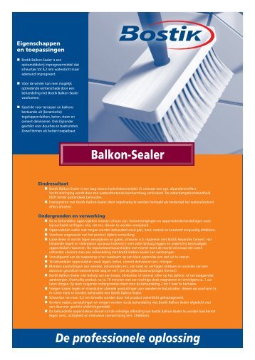 De professionele oplossing Balkon-Sealer - Bostik