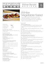 15 Winter Vegetable Salad - Raymond Blanc