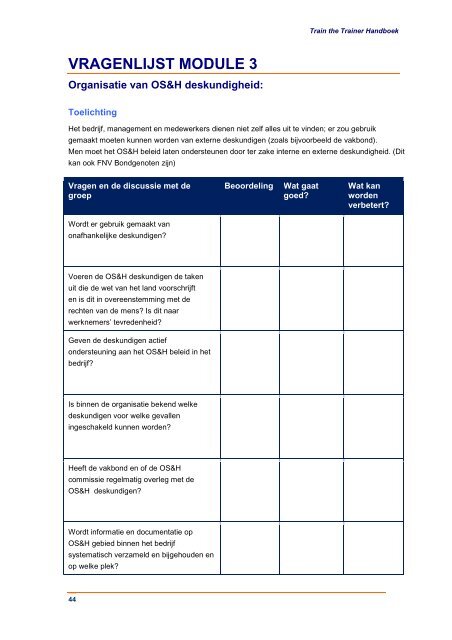 vragenlijst module 1 - TIE-Netherlands