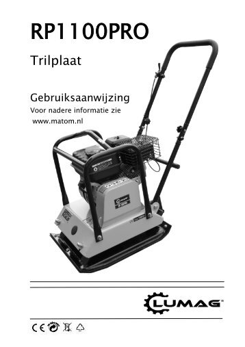 Trilplaat Lumag RP110HP - Matom