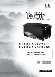 Bedienungsanleitung / Montageanleitung Telair ... - Caravan-Krokor