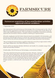 Farmsecure acquisition of Yara retail fertilizer activities approved ...