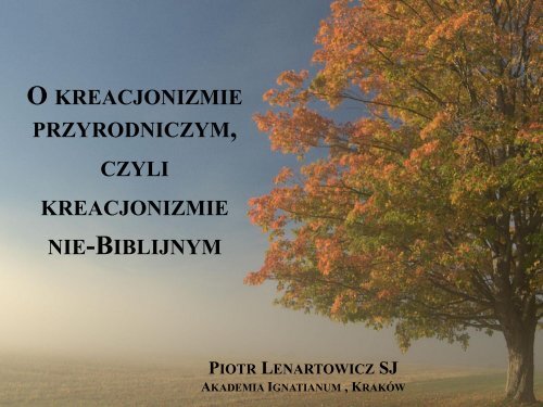 Prima lectio - levis et brevis! - Piotr Lenartowicz SJ