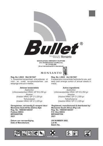 Bullet Label - Monsanto