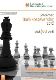 Bankkosteverslag jou - Solidariteit Navorsing