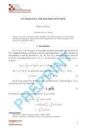 AN INEQUALITY FOR BOUNDED FUNCTIONS 1 ... - Ele-Math