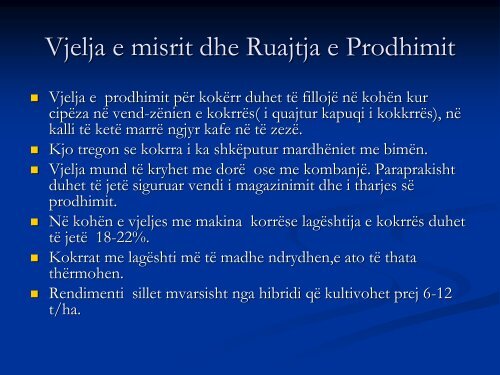 Kultivimi i Misrit- Zea mays Rëndësia Ekonomike