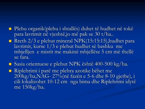 Kultivimi i Misrit- Zea mays Rëndësia Ekonomike