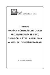 mekanik tesisat - Makina Mühendisleri Odası