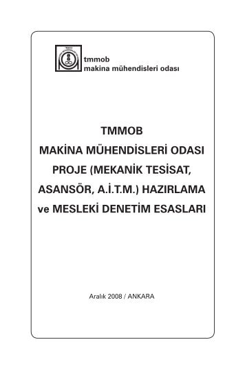 mekanik tesisat - Makina Mühendisleri Odası