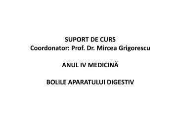 Prof. Dr. Mircea Grigorescu - UMF - Iuliu Haţieganu
