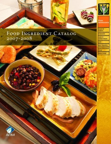 Food Ingredient Catalog 2007-2008 - Food Product Design