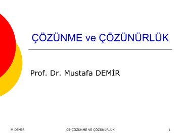 05-çözünme ve çözünürlük