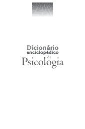 Dicionário Enciclopédico da Psicologia - Livraria Martins Fontes