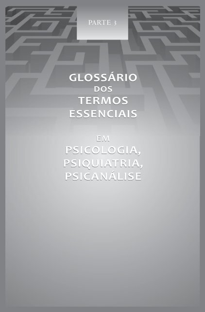 Dicionário Enciclopédico da Psicologia - Livraria Martins Fontes