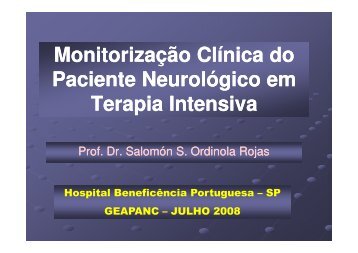 Monitorização Clínica do Paciente Neurológico em Terapia ... - ineti