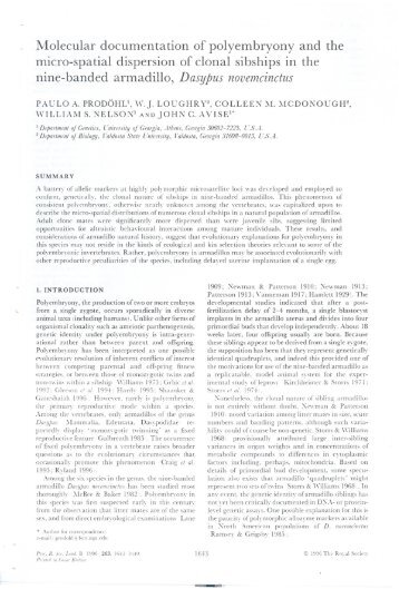 Molecular documentation of polyembryony and the micro-spatial ...