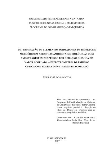 Determinação de elementos formadores de hidretos e mercúrio em ...