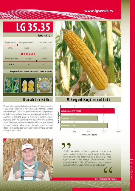 Limagrain katalog - 2012 - Final_za stampu.indd - Limagrain Europe