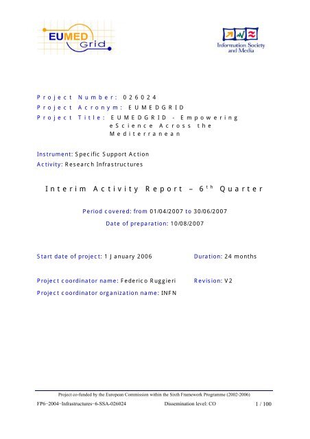 Quartely Report 6 Eumedgrid 1 Eumedgrid Support<script async src=