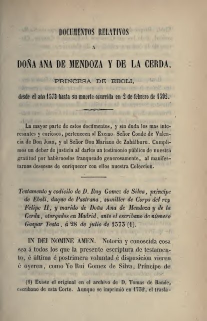 Colección de documentos inéditos papa la historia de España