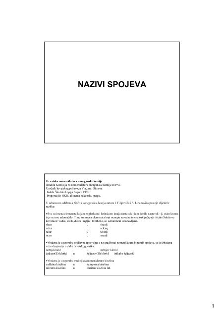 2-NAZIVI SPOJEVA