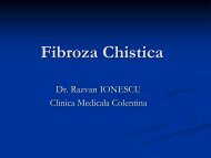 Pneumoniile de hipersensibilitate. Fibroza chistică.