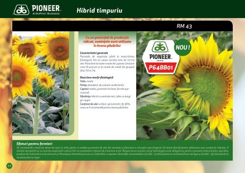 de porumb marca Pioneer - DuPont Pioneer Hi-Bred International ...